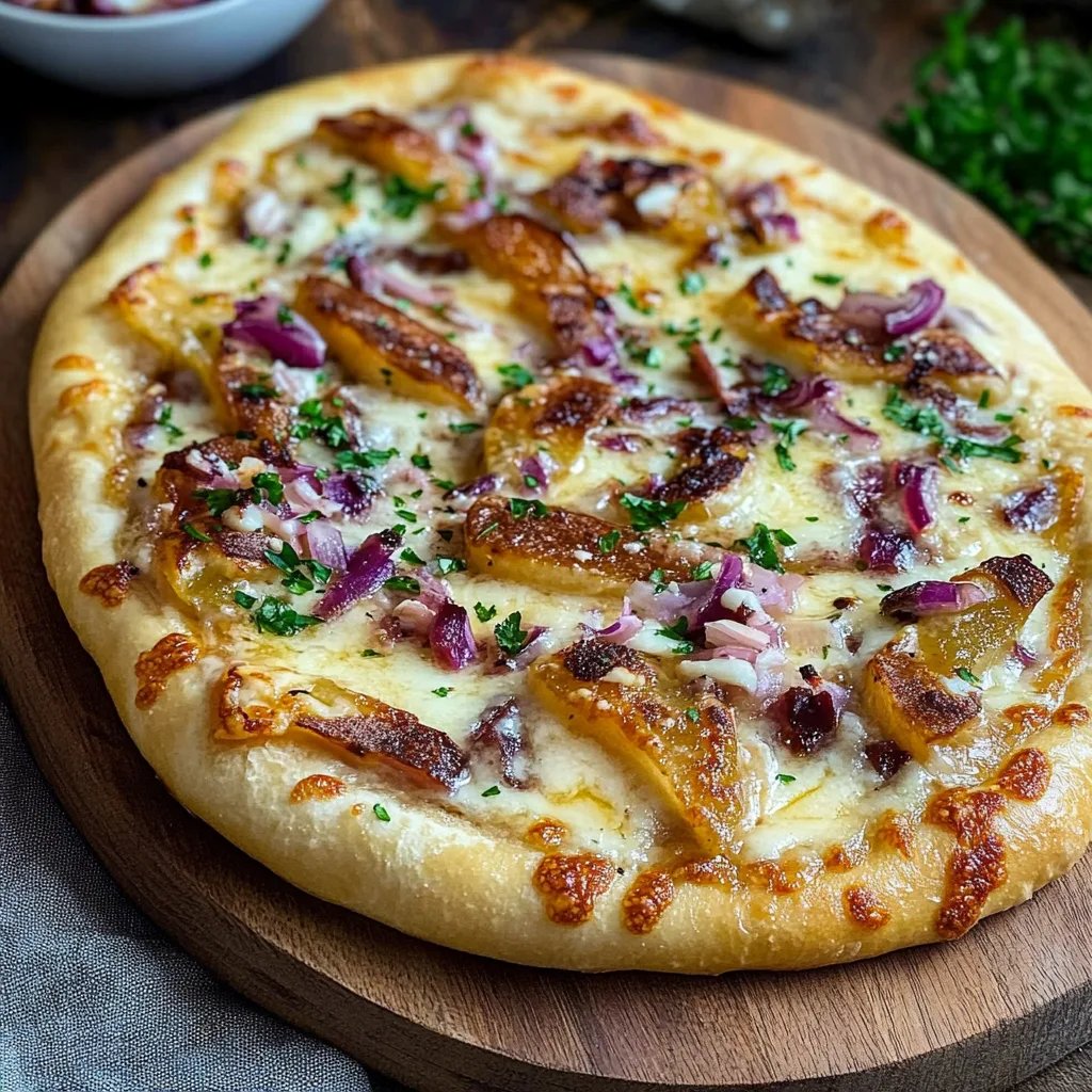 Rahmfladen Flammkuchen Style