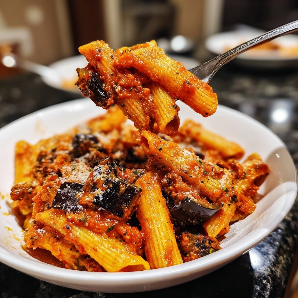 Internationale Küche Italienische Pasta alla Norma