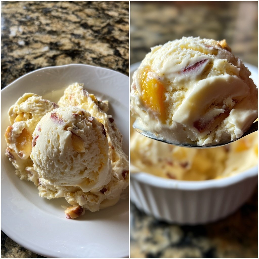 Eis Selber Machen Mit Pfirsich