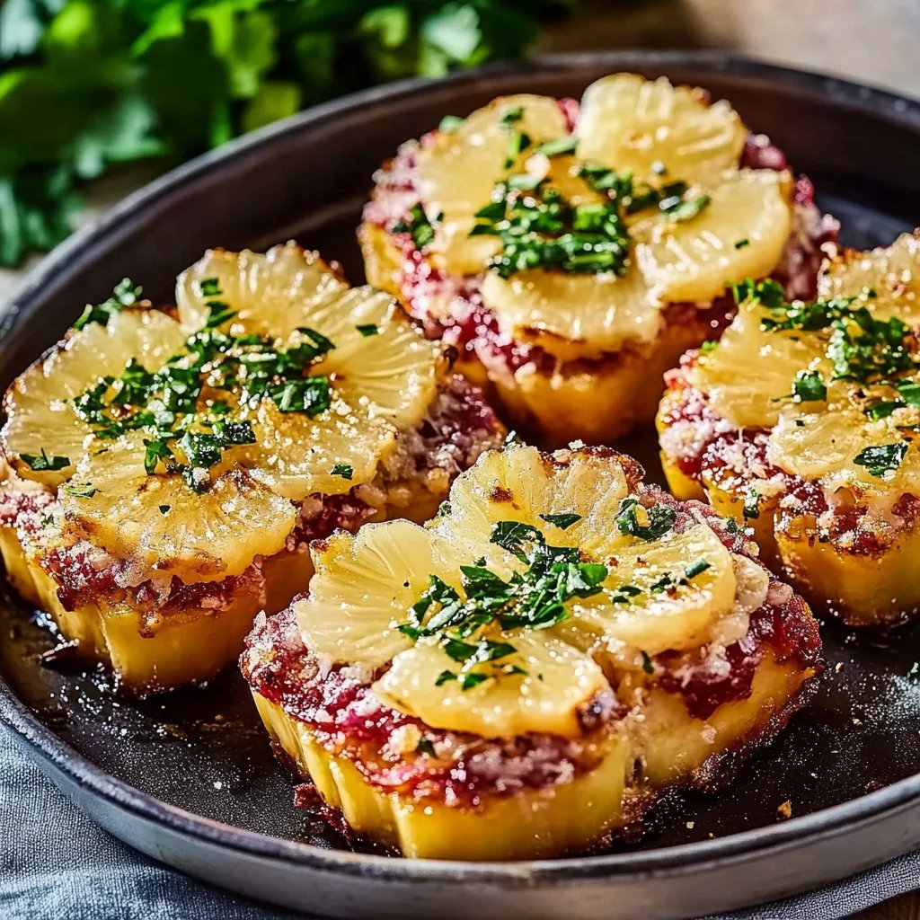 Toast Hawaii vom Blech