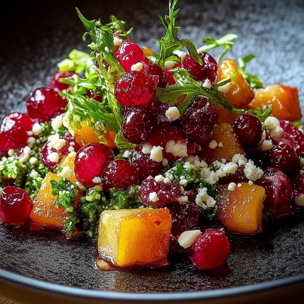 Herbsternte-Getreidesalat mit Cranberries