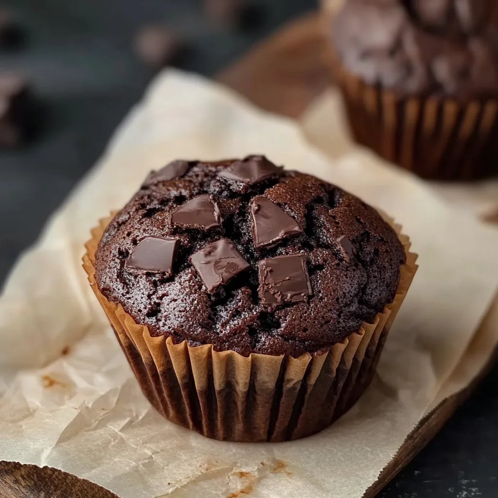 Ultimative Double-Chocolate-Chip-Muffins