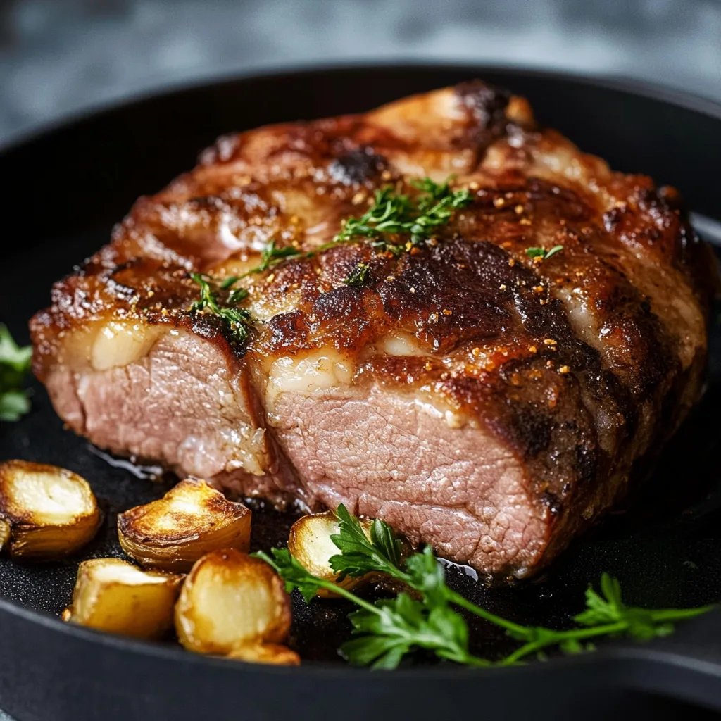 Saftiger Krustenbraten aus dem Backofen